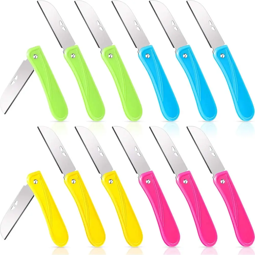 12-Piece Garden Pruning Knives Set with Stainless Steel Blades and Colorful Covers
12-Piece Garden Pruning Knives Set with Stainless Steel Blades and Colorful Covers