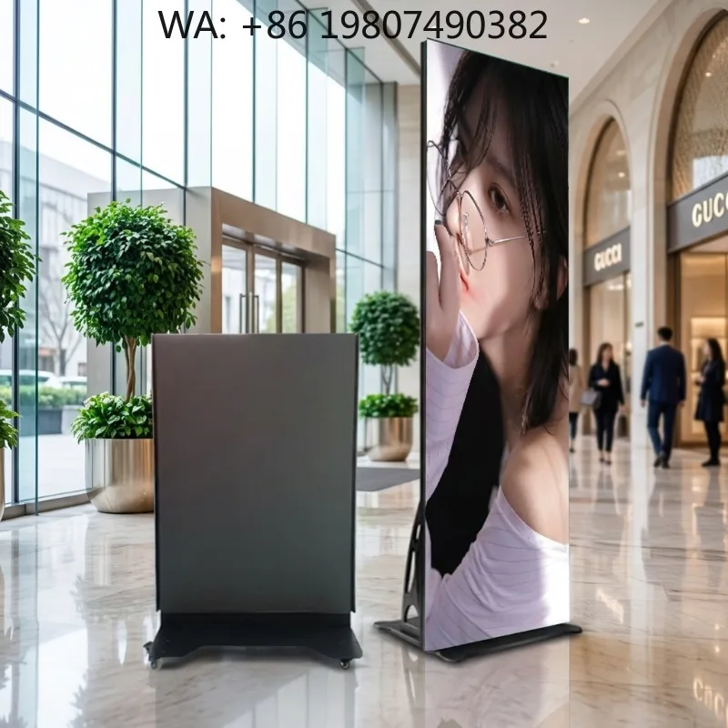 P1.25 High Resolution LED Poster Screen 416x1248 Full Color IP5X Waterproof 500cd/m High Brightness Movable Floor Stand Indoor O
P1.25 High Resolution LED Poster Screen 416x1248 Full Color IP5X Waterproof 500cd/m High Brightness Movable Floor Stand Indoor O