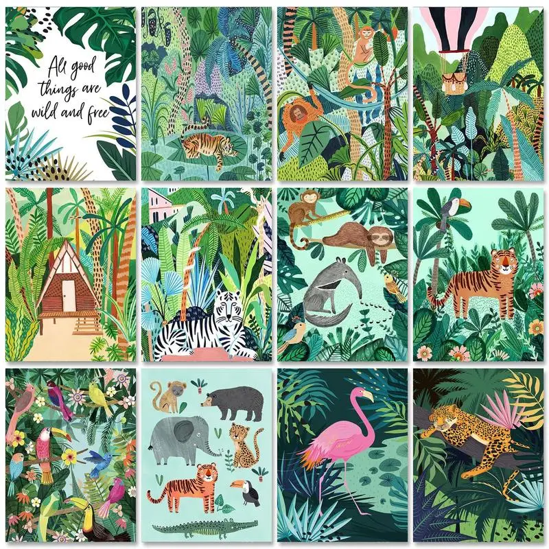 GATYZTORY Abstract Paint By Numbers Picture Decorative Paintings Animal 40x50cm Create Wall Art Painting With Numbers
GATYZTORY Abstract Paint By Numbers Picture Decorative Paintings Animal 40x50cm Create Wall Art Painting With Numbers