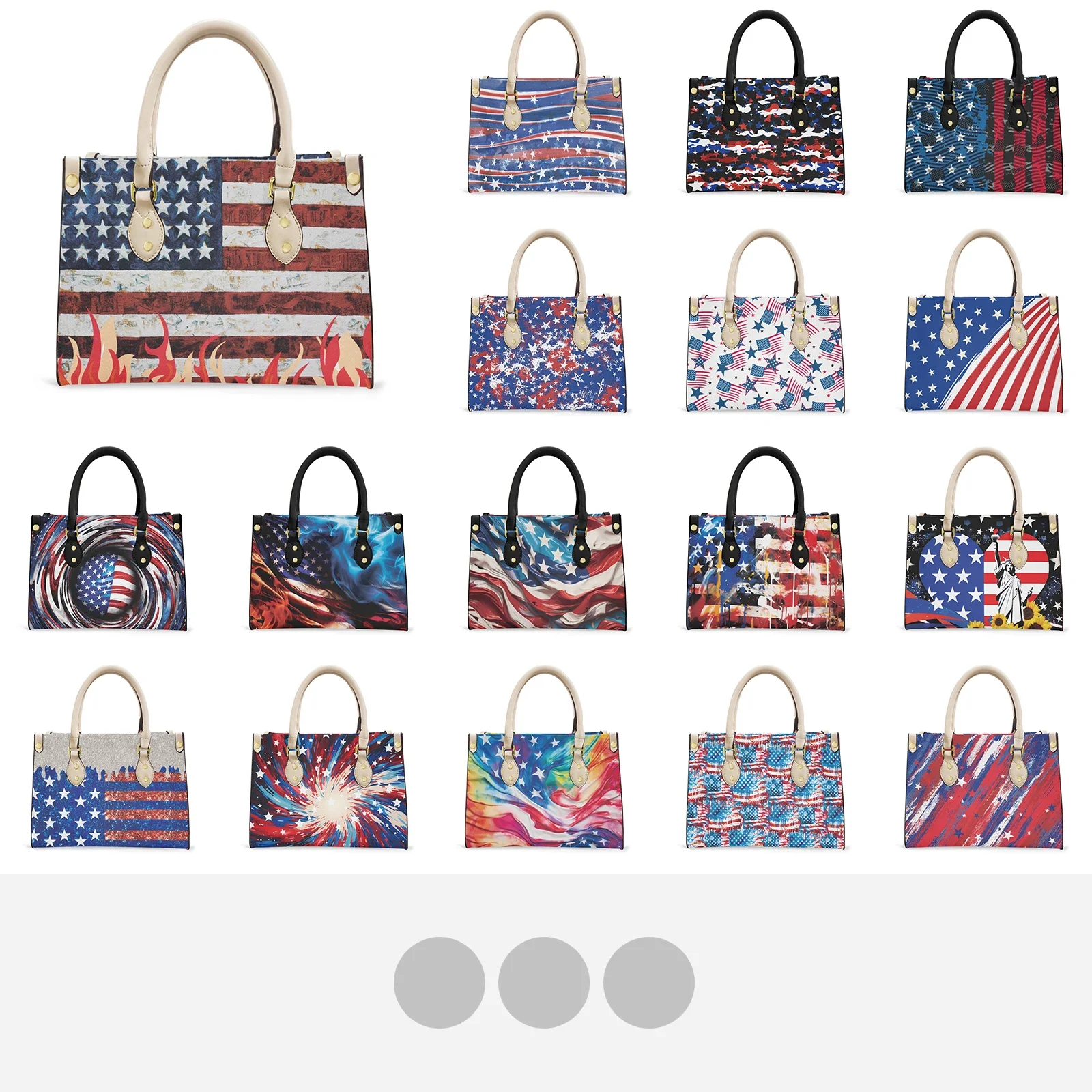 Women's Handbag American Flag Pattern Comfort Waterproof PU Leather Large Capacity Design Fit Give Girlfriend's Birthday Gift
Women's Handbag American Flag Pattern Comfort Waterproof PU Leather Large Capacity Design Fit Give Girlfriend's Birthday Gift