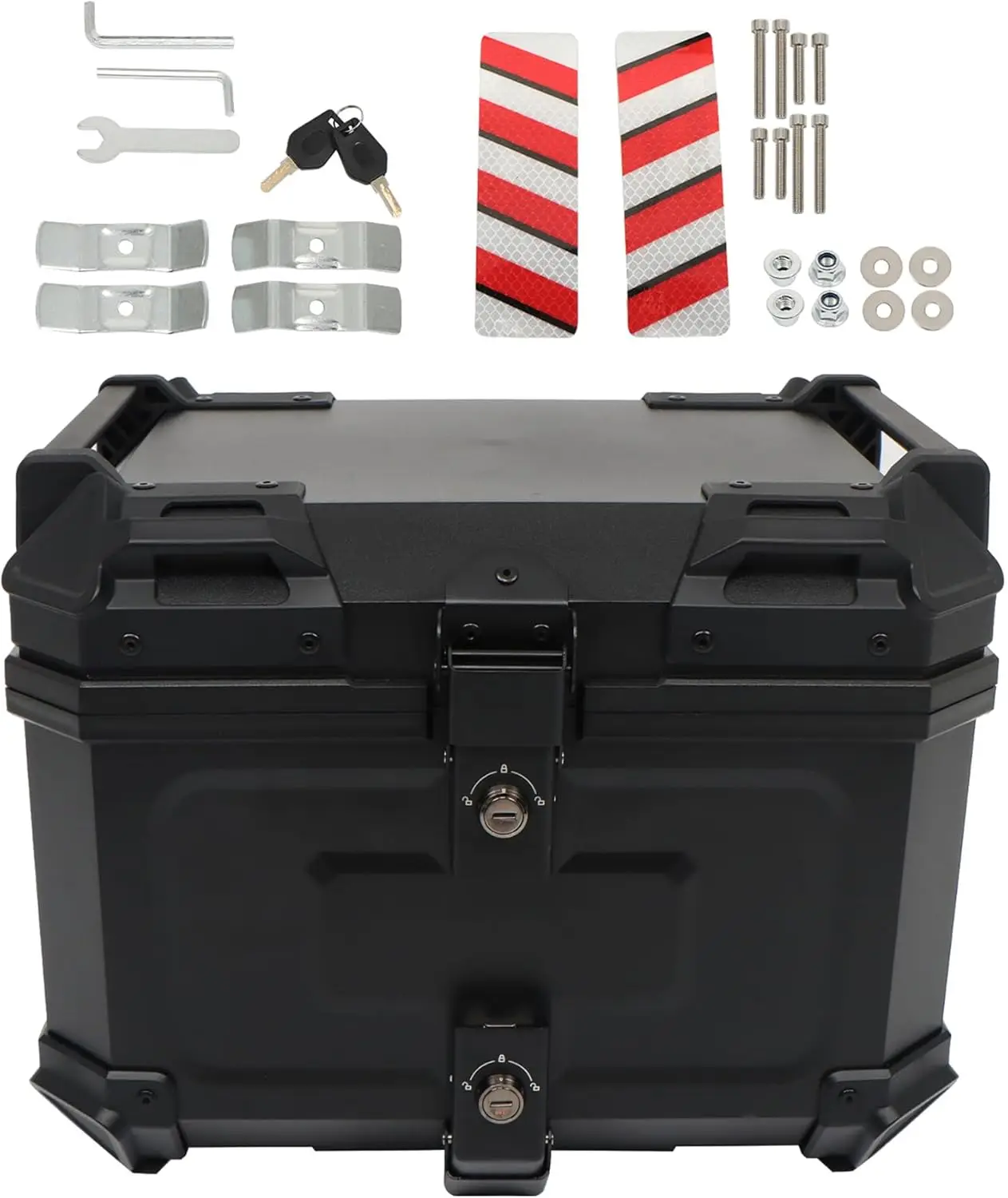 Motorcycle 45L ABS Black Trunk with Tailbox Back Print Motorcycle Reartop Box Motorcycle Trunk with Security Lock
Motorcycle 45L ABS Black Trunk with Tailbox Back Print Motorcycle Reartop Box Motorcycle Trunk with Security Lock