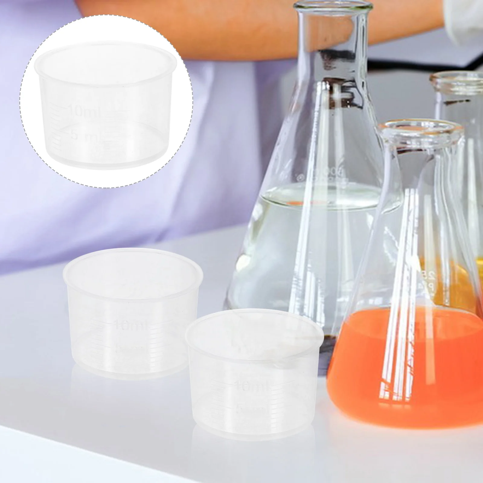 100pcs 10ml Disposable Plastic Measuring Cups Thickened Clear Liquid Volumetric Measurement Cups Scale Plastic Measuring Cup
100pcs 10ml Disposable Plastic Measuring Cups Thickened Clear Liquid Volumetric Measurement Cups Scale Plastic Measuring Cup