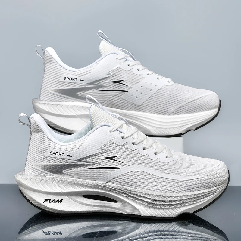 Marathon Carbon Plate Air Cushion Men Sports Running Shoes Breathable Lightweight Women's Comfortable Athletic Nonskid Sneakers
Marathon Carbon Plate Air Cushion Men Sports Running Shoes Breathable Lightweight Women's Comfortable Athletic Nonskid Sneakers