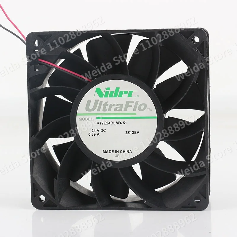Nidec DC 24V 0.39A AC EC 12CM Inverter Server 120X120X38MM chassis cabinet two-wire V12E24BLM9-51 Cooling fan
Nidec DC 24V 0.39A AC EC 12CM Inverter Server 120X120X38MM chassis cabinet two-wire V12E24BLM9-51 Cooling fan