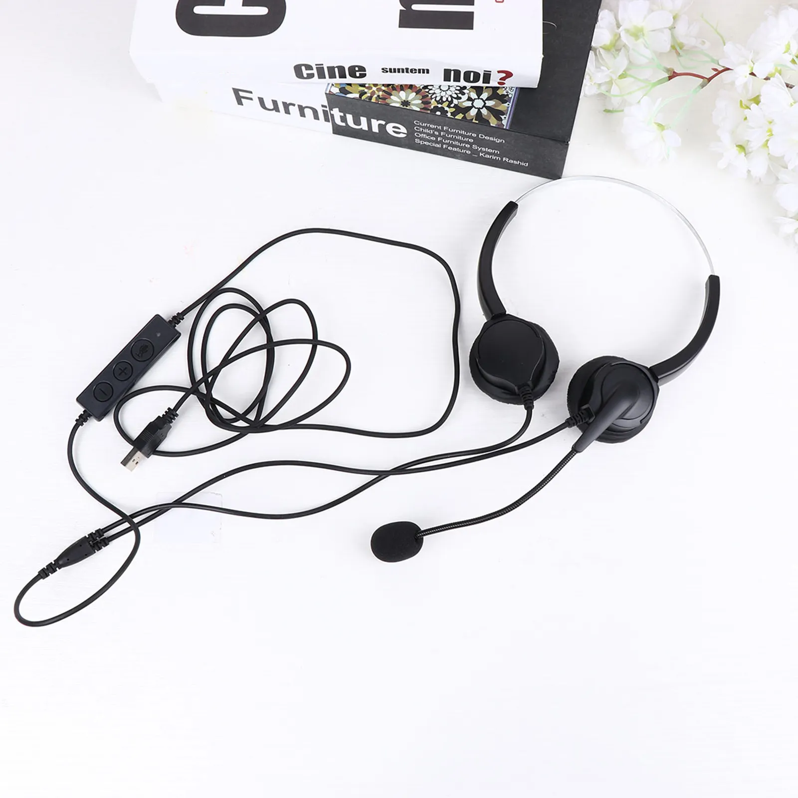 Head-Mounted Microphone Wired Dual Ear USB Black Ergonomic Noise Reduction Rotatable Mic for Sales Telemarketing Voice Amplifier
Head-Mounted Microphone Wired Dual Ear USB Black Ergonomic Noise Reduction Rotatable Mic for Sales Telemarketing Voice Amplifier