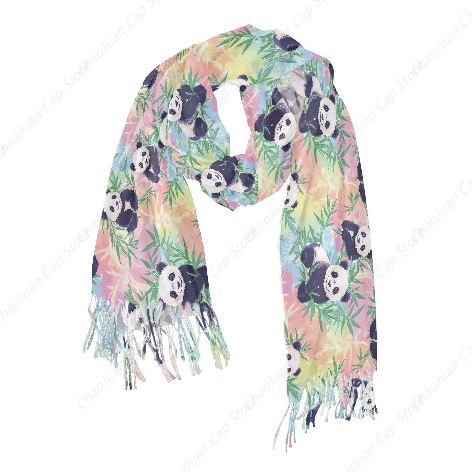 Women's Panda Scarf Pashmina Feel Shawls Wraps Fall Winter Warm Large Scarves Fashion Tassel Long Scarf
Women's Panda Scarf Pashmina Feel Shawls Wraps Fall Winter Warm Large Scarves Fashion Tassel Long Scarf