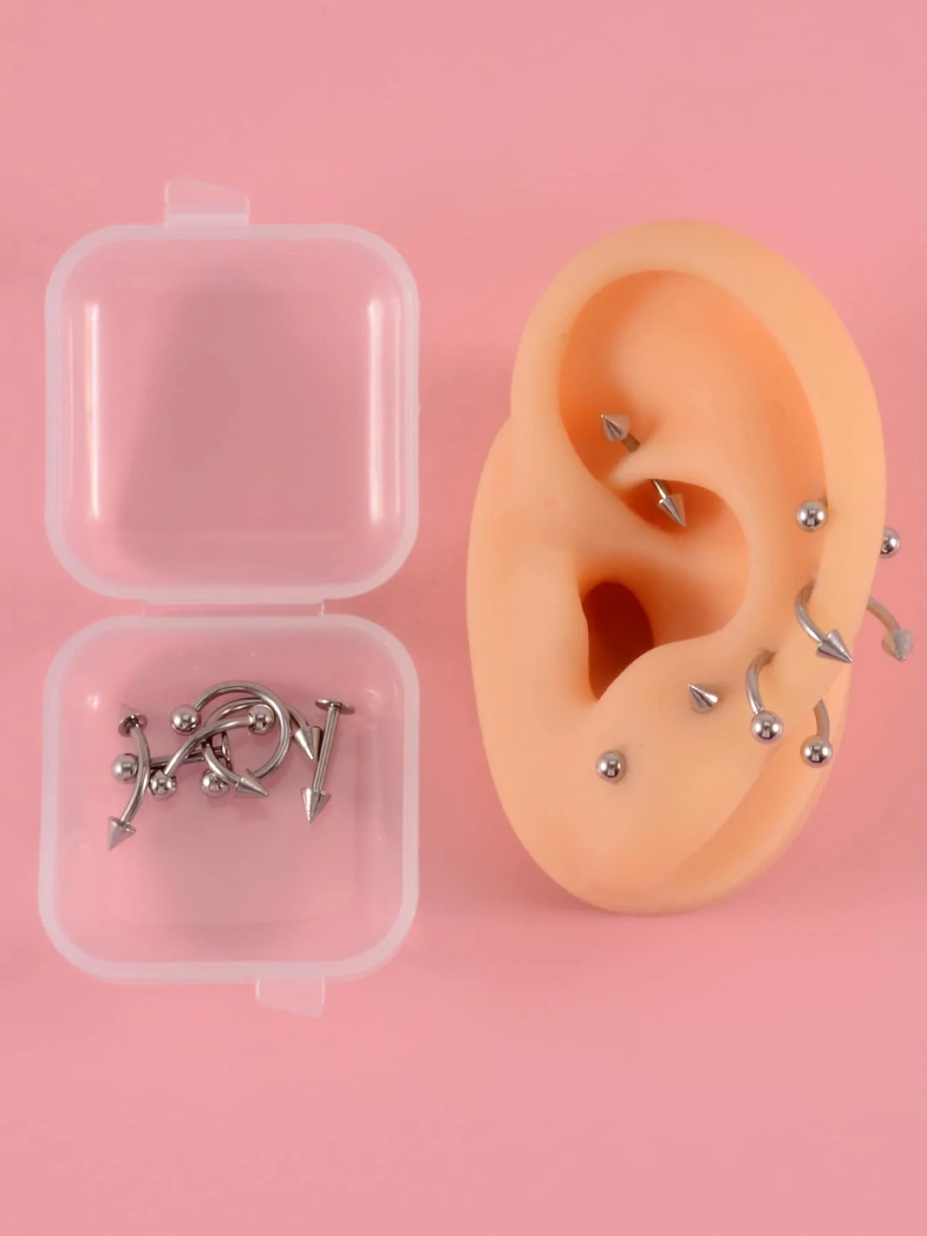 12PCS Stainless Steel Ear Piercing Jewelry Set For Adults
12PCS Stainless Steel Ear Piercing Jewelry Set For Adults