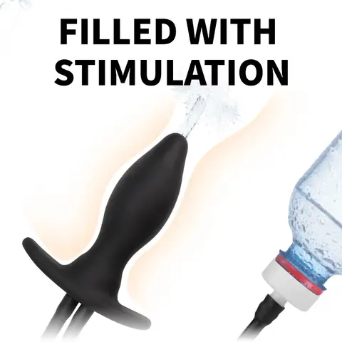 Dilatatore anale Spray d'acqua Butt Plug 3 IN 1 Plug anale gonfiabile Massaggiatore della prostata Giocattoli del sesso per le donne Uomini Detergente per clistere