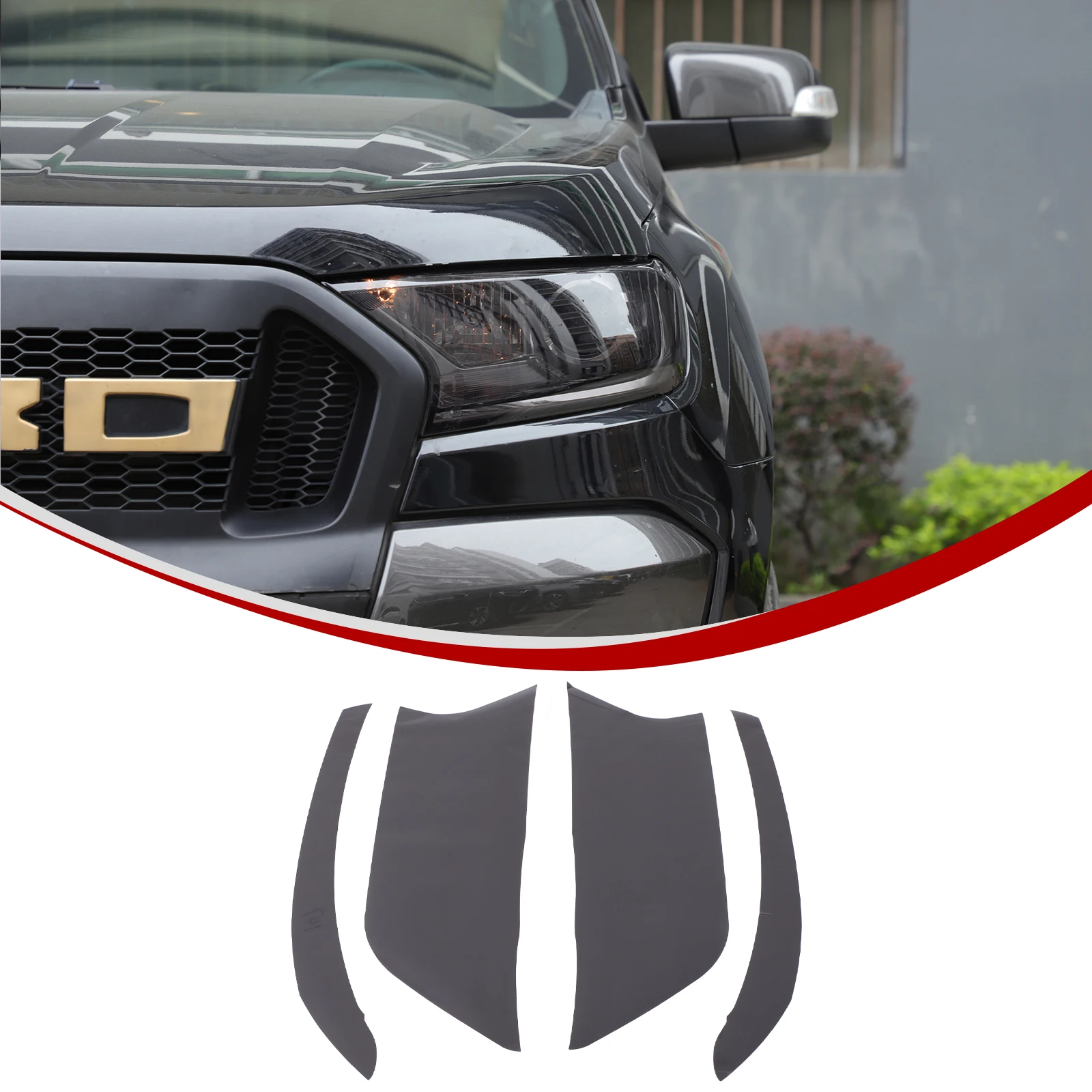 Suetlcoity For Ford Ranger Wildtrak T7 T8 2015-2021 TPU Black Car Front Headlights Decorative Film Sticker Car Accessories
Suetlcoity For Ford Ranger Wildtrak T7 T8 2015-2021 TPU Black Car Front Headlights Decorative Film Sticker Car Accessories