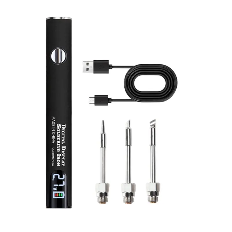 AS95-510 Thread Mini Soldering Iron Kit 3 Gear Adjustable Voltage 650Mah Battery Pen Smart Power Pen Welding Tool Kit
AS95-510 Thread Mini Soldering Iron Kit 3 Gear Adjustable Voltage 650Mah Battery Pen Smart Power Pen Welding Tool Kit