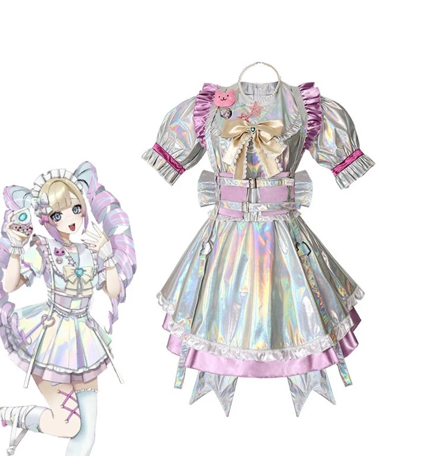 Anime Rain Magical Girl NEEDY GIRL OVERDOSE Cosplay Costume Red Silver Lolita Dress Jirai Kei Halloween Carnival Disguise Wear
Anime Rain Magical Girl NEEDY GIRL OVERDOSE Cosplay Costume Red Silver Lolita Dress Jirai Kei Halloween Carnival Disguise Wear