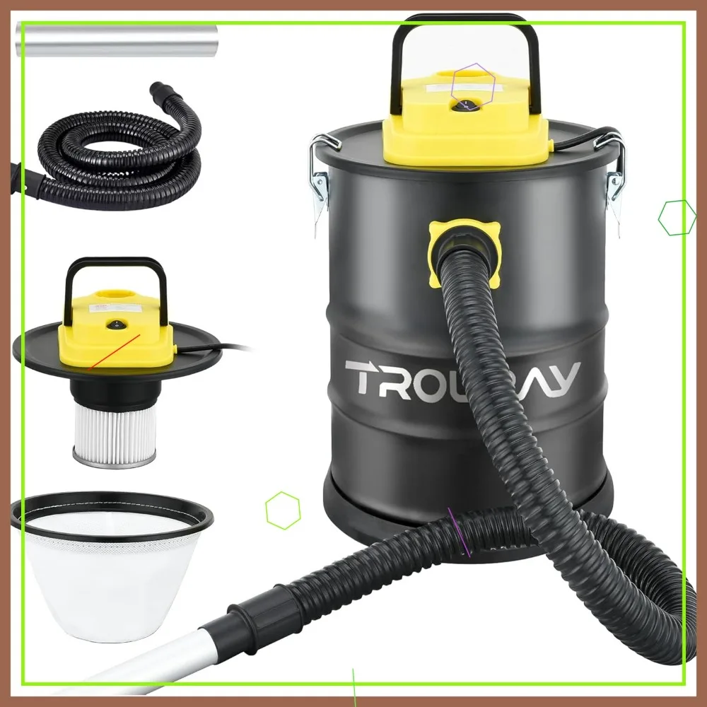 2.6Gal Ash Vacuum Cleaner 800W Heat-Resistant Lightweight Canister for Home
2.6Gal Ash Vacuum Cleaner 800W Heat-Resistant Lightweight Canister for Home