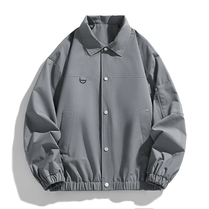 Casual All-match Men Jacket Coats Solid Color Turn-down Collar Male Clothes Fashion Comfortable Outerwear Spring Autumn Trend
Casual All-match Men Jacket Coats Solid Color Turn-down Collar Male Clothes Fashion Comfortable Outerwear Spring Autumn Trend