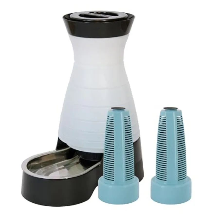Healthy Pet Food and Water Stations - Cat and Dog Food Storage Container - Filter Included with Waterer - Keeps Food and Water
Healthy Pet Food and Water Stations - Cat and Dog Food Storage Container - Filter Included with Waterer - Keeps Food and Water