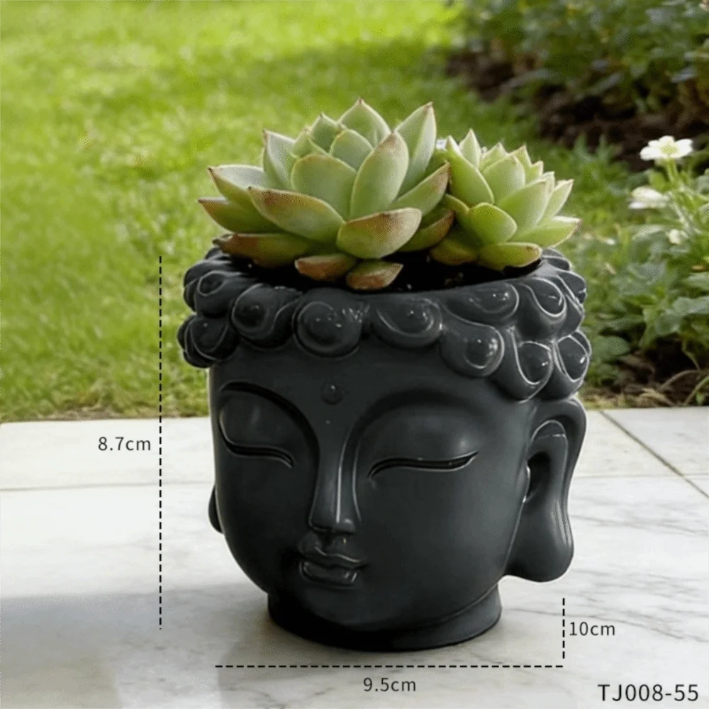 Creative Resin Buddha Statue Flowerpot Desktop Buddha Head Plants Container Garden Decor Plants Pot Home
Creative Resin Buddha Statue Flowerpot Desktop Buddha Head Plants Container Garden Decor Plants Pot Home