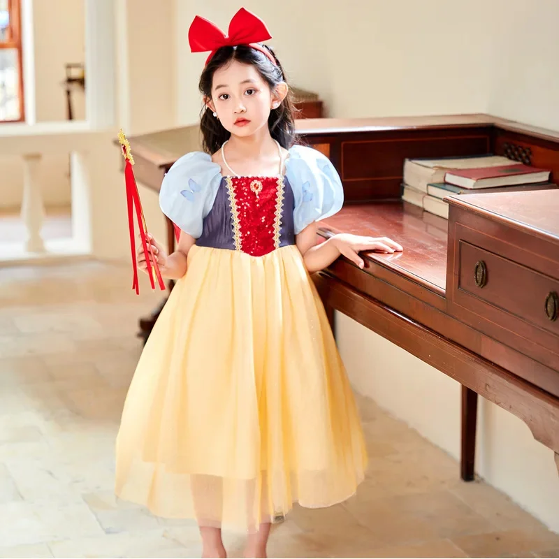 Girl Snow White Dress Butterfly mesh bubble sleeves Dress Child Classical Princess Dress Up Costume Halloween Cosplay Outfit@0Z*
Girl Snow White Dress Butterfly mesh bubble sleeves Dress Child Classical Princess Dress Up Costume Halloween Cosplay Outfit@0Z*
