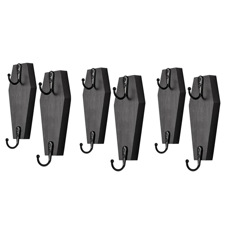 Halloween Coffin Wall Hanging, Coffin Wall Hook For Keys For Wall - Rustic Black Wooden Hanger For Keys, Mugs, Purse-A22G
Halloween Coffin Wall Hanging, Coffin Wall Hook For Keys For Wall - Rustic Black Wooden Hanger For Keys, Mugs, Purse-A22G