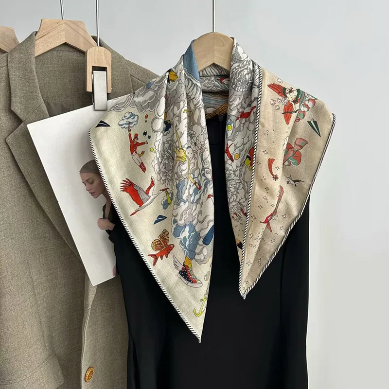 Tropical Jungle Double-Sided Two-Color Wool Square Scarf Autumn and Winter New Warm Shawl Light Luxury for Women
Tropical Jungle Double-Sided Two-Color Wool Square Scarf Autumn and Winter New Warm Shawl Light Luxury for Women