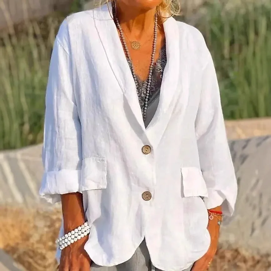 Женский повседневный пиджак с воротником-стойкой на пуговицах, однотонный, свободного кроя, в литературном стиле, новая модная коллекция весна-осень 2026
Женский повседневный пиджак с воротником-стойкой на пуговицах, однотонный, свободного кроя, в литературном стиле, новая модная коллекция весна-осень 2026