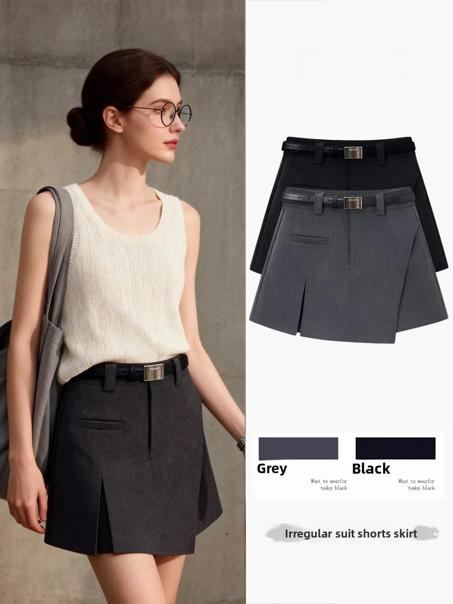 Asymmetric High Waist A-Line Skirt Suit for Women Spring Autumn 2026 New Sle Slimming ort Pants Skirt
Asymmetric High Waist A-Line Skirt Suit for Women Spring Autumn 2026 New Sle Slimming ort Pants Skirt