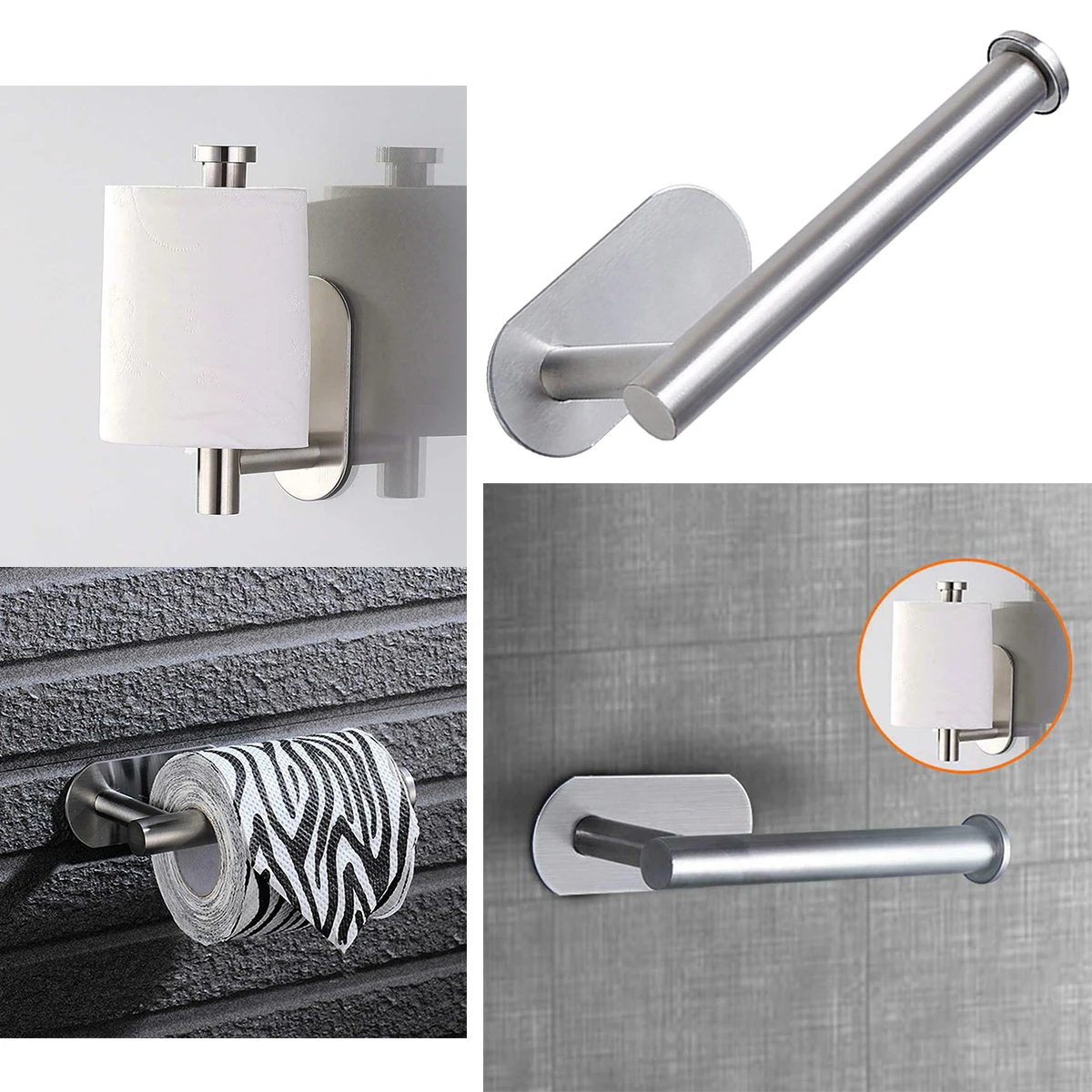 1 PCS Stainless Steel Paper Towel Holder for Bathroom Kitchen No Punch Wall Mount Tissue Towel Roll Self Adhesive
1 PCS Stainless Steel Paper Towel Holder for Bathroom Kitchen No Punch Wall Mount Tissue Towel Roll Self Adhesive