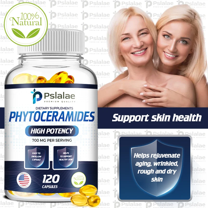Phytoceramides 700mg - Supports Skin Health and Hydration, Anti-aging, Reduces Wrinkles, Boosts Cellular Energy, Non-GMO
Phytoceramides 700mg - Supports Skin Health and Hydration, Anti-aging, Reduces Wrinkles, Boosts Cellular Energy, Non-GMO