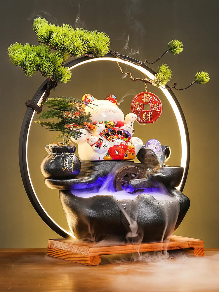 Creative Lucky Cat Decoration Flowing Water Ornaments Gift Circulating Water Office Living Room New Chinese Style
Creative Lucky Cat Decoration Flowing Water Ornaments Gift Circulating Water Office Living Room New Chinese Style