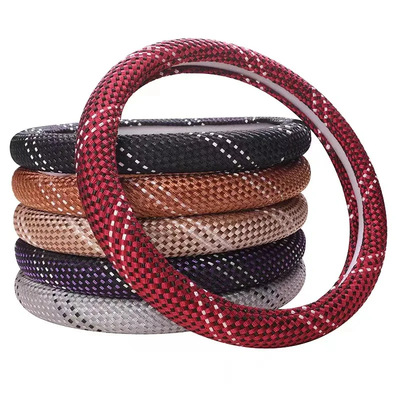 Car Steering Wheel Cover Interior Supplies Available All Year Round, Anti Slip Ice Silk Universal Steering Wheel Cover
Car Steering Wheel Cover Interior Supplies Available All Year Round, Anti Slip Ice Silk Universal Steering Wheel Cover