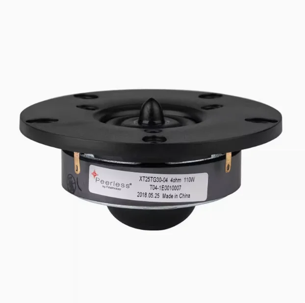 Original Peerless XT25TG30-04 1-inch tweeter with sharp mouth and silk membrane has a fever
Original Peerless XT25TG30-04 1-inch tweeter with sharp mouth and silk membrane has a fever
