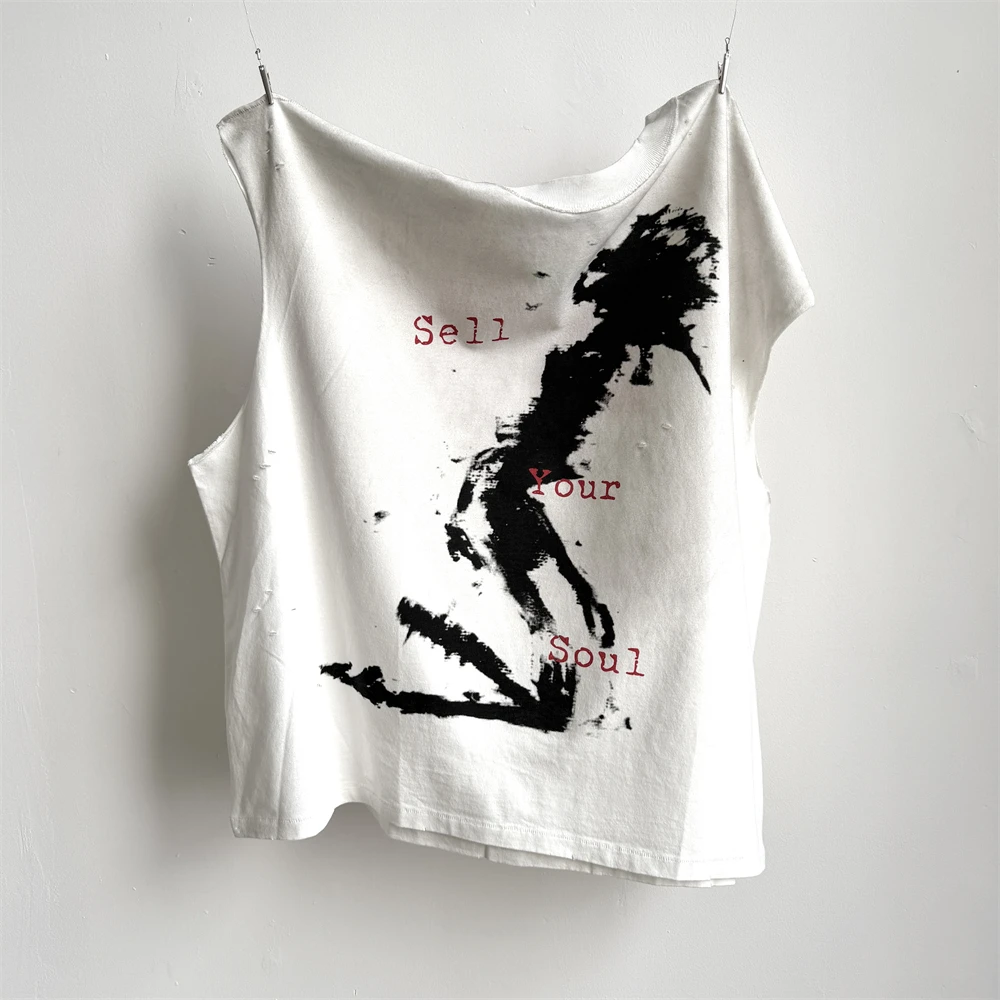Nice Washed Saint Sell Your Soul Vintage Sleeve Cut T-Shirt Men Women Sleeveless Top T Shirt Tee Tops
Nice Washed Saint Sell Your Soul Vintage Sleeve Cut T-Shirt Men Women Sleeveless Top T Shirt Tee Tops