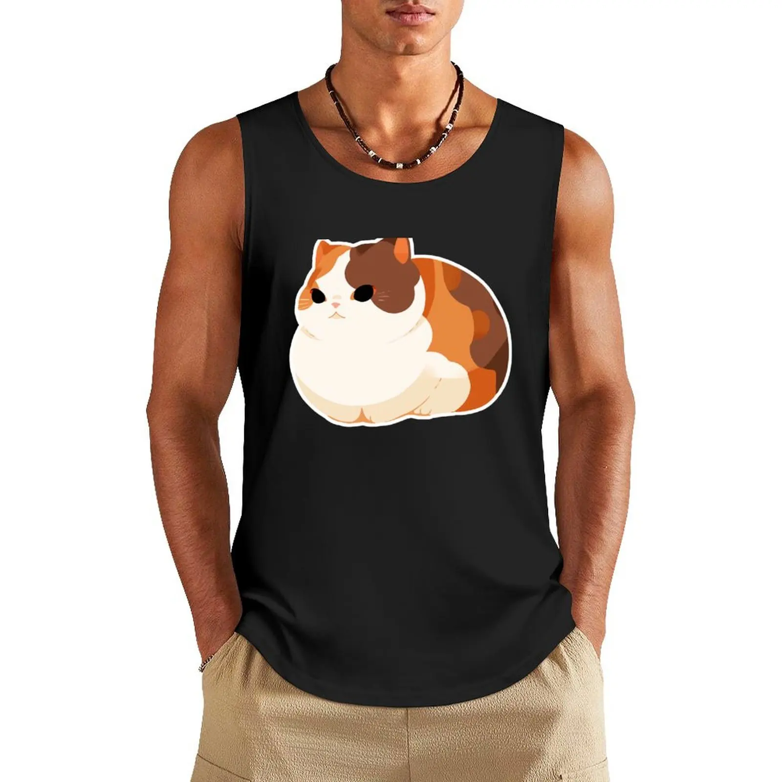 Chonky Calico Cat Tank Top basketball Top summer Men's vest clothes for men summer
Chonky Calico Cat Tank Top basketball Top summer Men's vest clothes for men summer