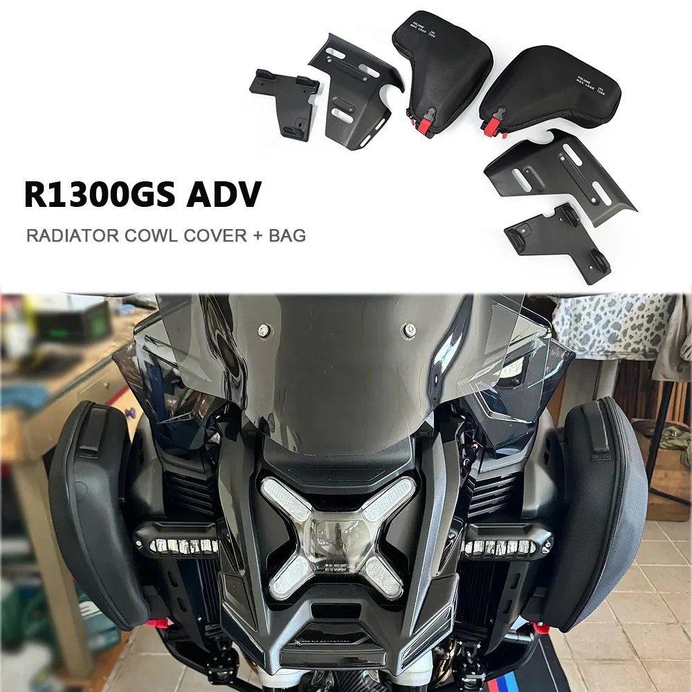 For BMW R1300GS Adventure R1300GSA R1300GS ADV Radiator Cowl Bag Side Fairing Tool Storage Bags Motorcycle Accessories
For BMW R1300GS Adventure R1300GSA R1300GS ADV Radiator Cowl Bag Side Fairing Tool Storage Bags Motorcycle Accessories 