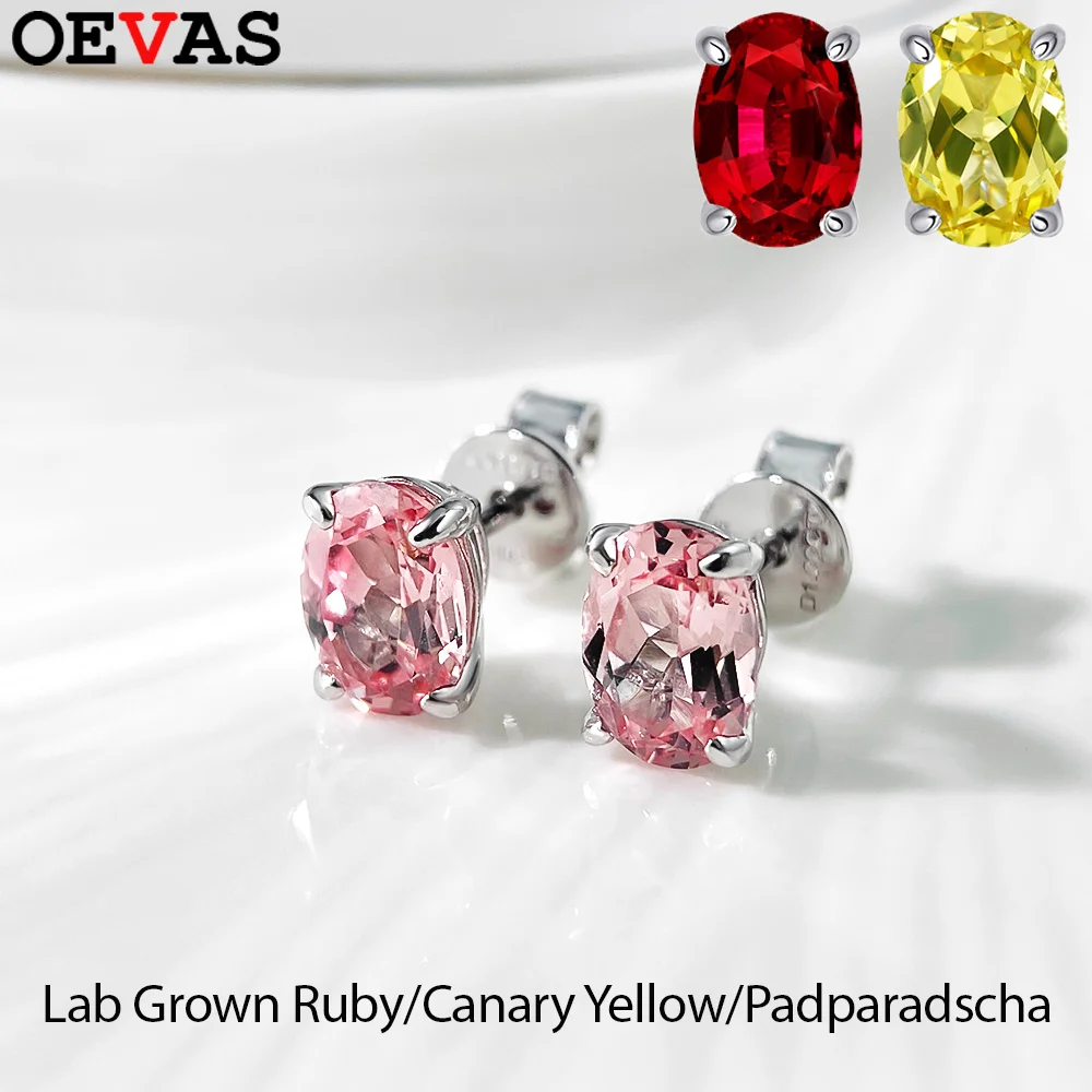 Серьги OEVAS 1 карат 5x7 мм, выращенные в лаборатории, с сапфиром Рубина/Папалача, серьги из 100% стерлингового серебра S925 для женщин, ювелирные изделия, подарок на вечеринку
Серьги OEVAS 1 карат 5x7 мм, выращенные в лаборатории, с сапфиром Рубина/Папалача, серьги из 100% стерлингового серебра S925 для женщин, ювелирные изделия, подарок на вечеринку