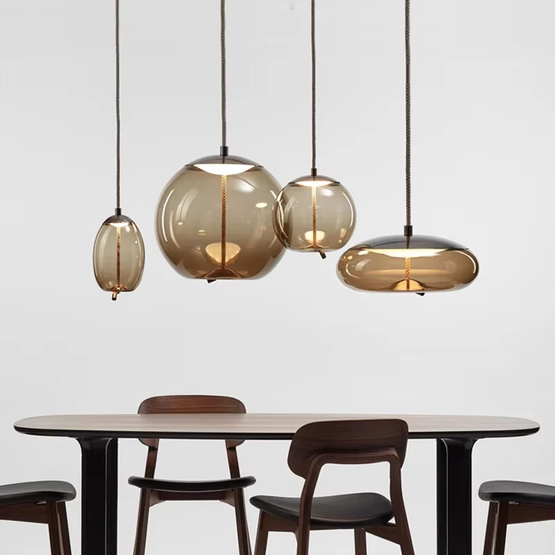 Modern Led Rotundity Ceiling Pendant Light Restaurant Kitchen Island Living Room Bedroom Hotel Hanging Lamp E27 Glass Chandelier
Modern Led Rotundity Ceiling Pendant Light Restaurant Kitchen Island Living Room Bedroom Hotel Hanging Lamp E27 Glass Chandelier