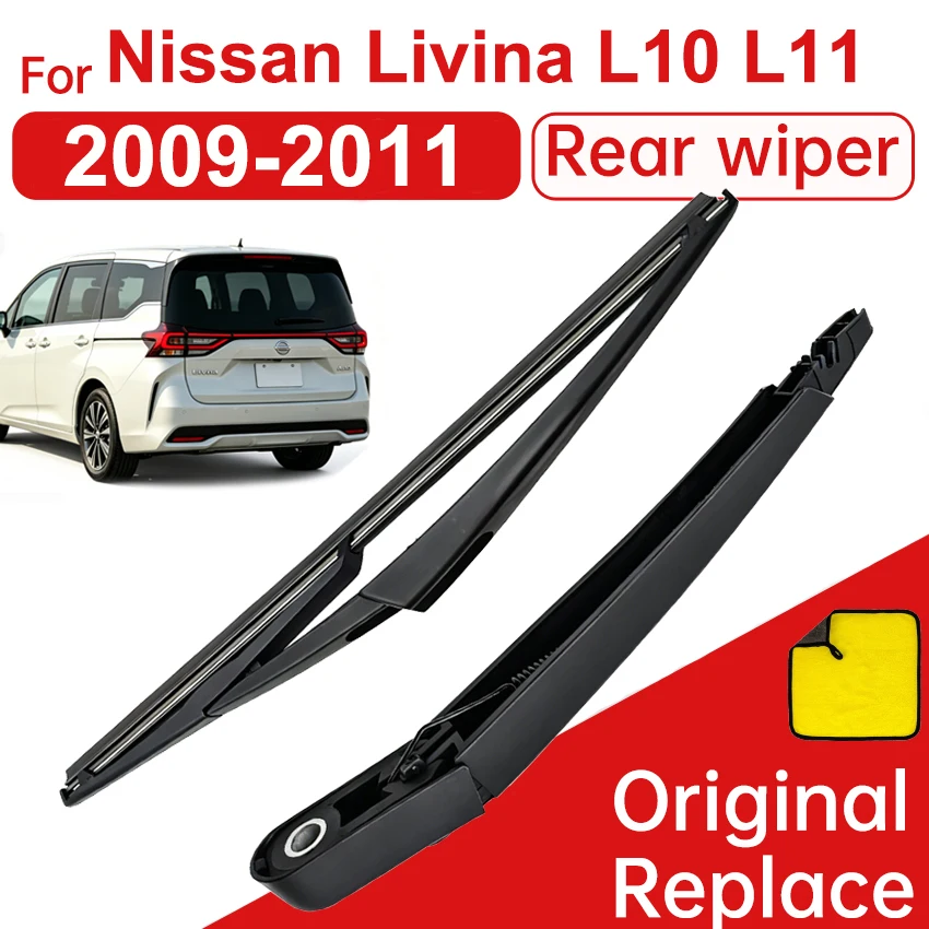 Rear Back Windshield Wiper Blade Arm Set for Nissan Livina L10 L11 2009-2011 Clean Back Window Brush 28780-3JA0A
Rear Back Windshield Wiper Blade Arm Set for Nissan Livina L10 L11 2009-2011 Clean Back Window Brush 28780-3JA0A