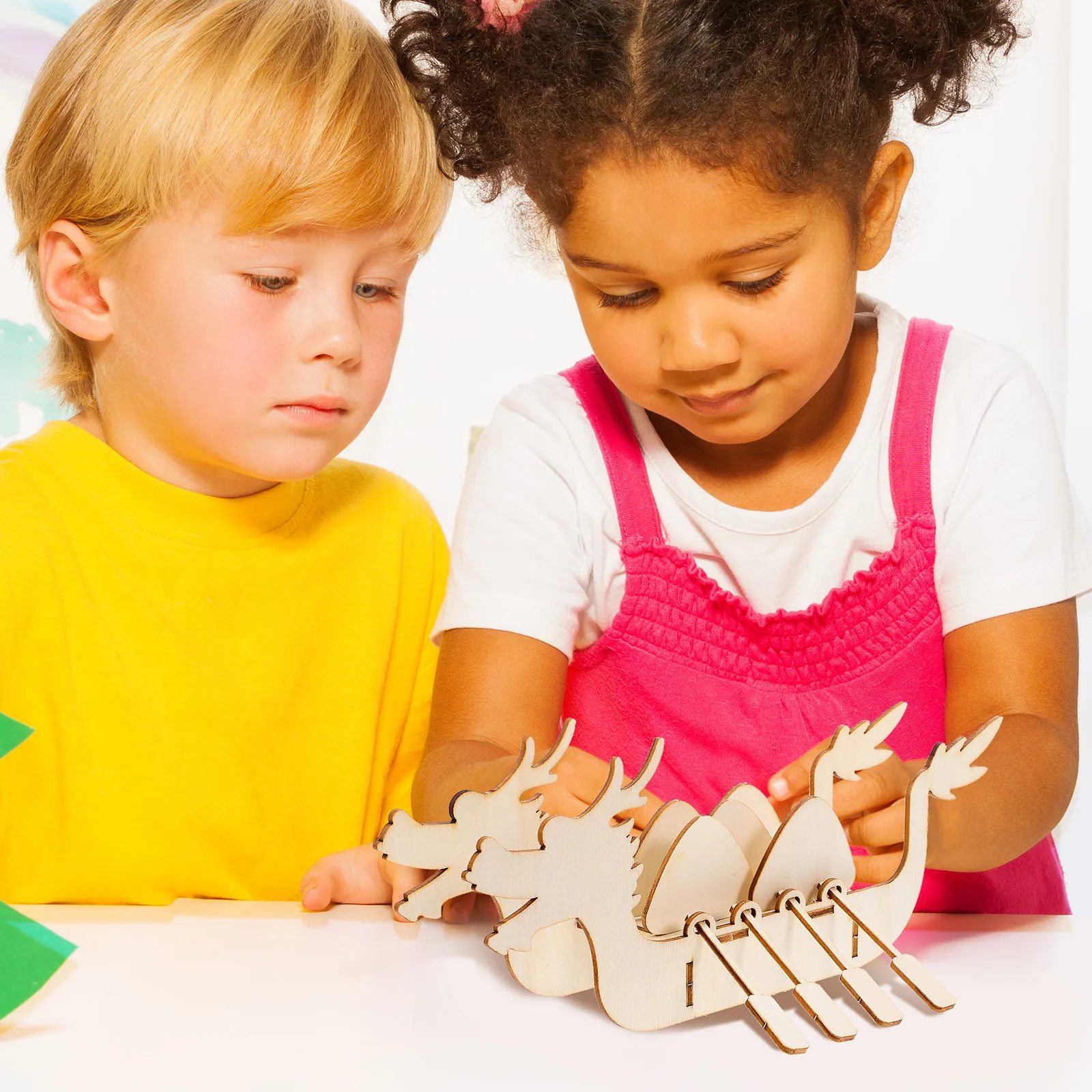 3Sets Wooden 3D Puzzle Boat DIY Kit for Kids and Toddlers Eco-Friendly Safe Material Educational Activity Enhances Fine Motor
3Sets Wooden 3D Puzzle Boat DIY Kit for Kids and Toddlers Eco-Friendly Safe Material Educational Activity Enhances Fine Motor