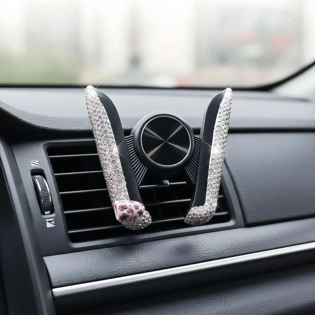 Sparkle Car Phone Mount, 360° Rotatable Gravity Vent Clip with Anti-Slip Pad, Universal Compatible Holder
Sparkle Car Phone Mount, 360° Rotatable Gravity Vent Clip with Anti-Slip Pad, Universal Compatible Holder