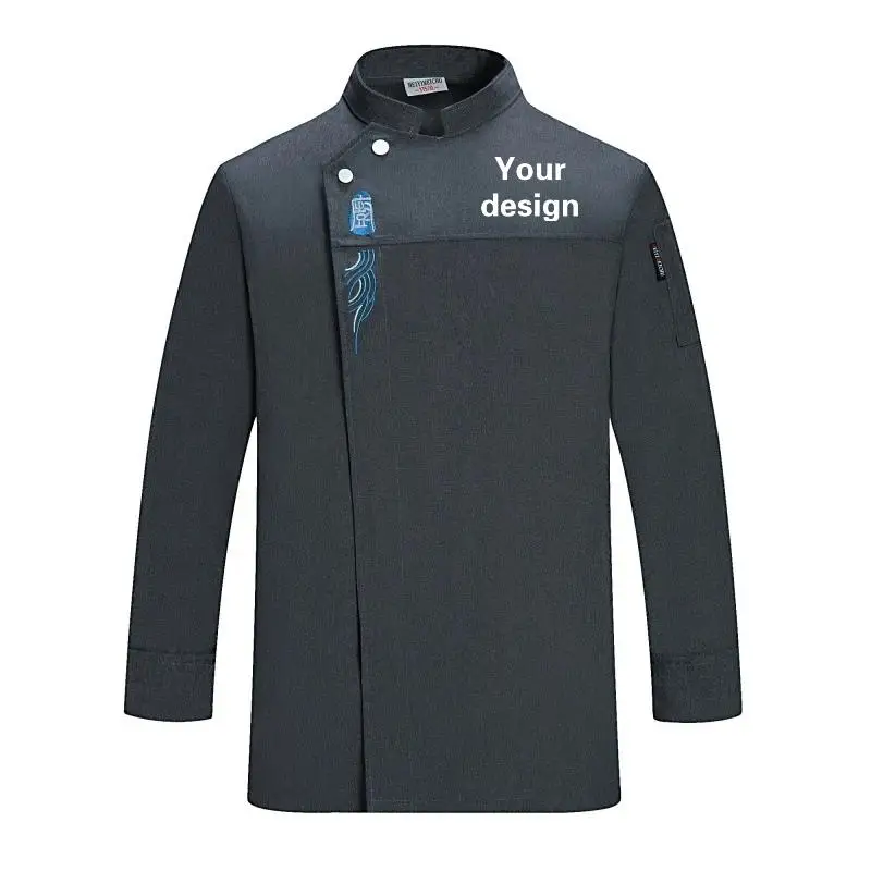 Men's Catering Long Sleeve Breathable Chef Uniform Work Uniform Embroidery Name Print Logo Restaurant Jacket Kitchen Clothes
Men's Catering Long Sleeve Breathable Chef Uniform Work Uniform Embroidery Name Print Logo Restaurant Jacket Kitchen Clothes