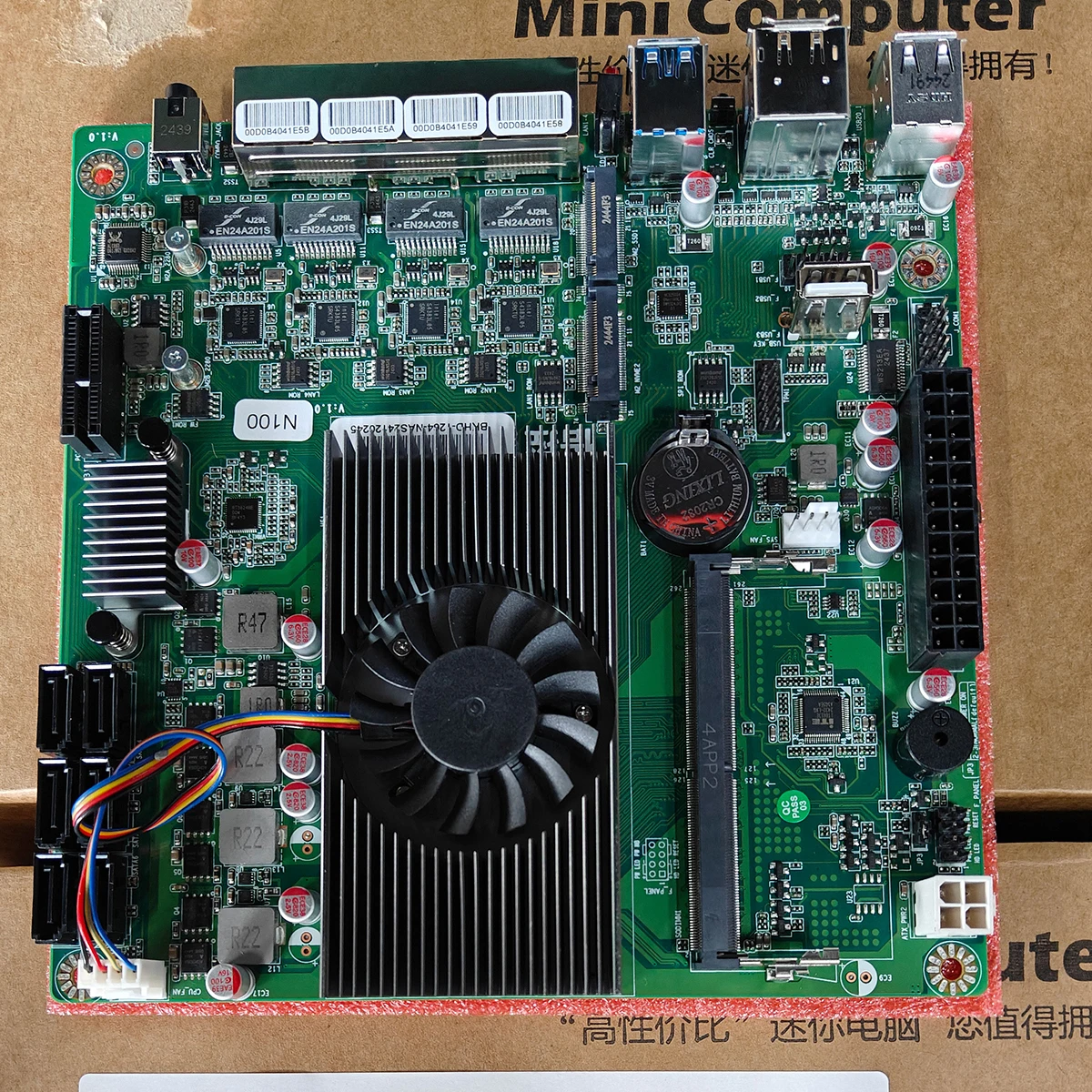 6-Bay NAS Motherboard Intel i3 N305 N150 1*10G 2*i226-V 2.5G 1*DDR5 4800MHz 6*SATA3.0 2*NVMe Home Server Firewall ITX Mainboard
6-Bay NAS Motherboard Intel i3 N305 N150 1*10G 2*i226-V 2.5G 1*DDR5 4800MHz 6*SATA3.0 2*NVMe Home Server Firewall ITX Mainboard