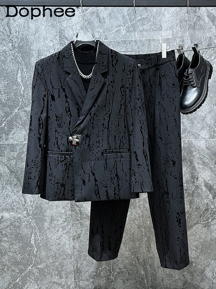 2025 Fashion Casual Retro Design Suit Jacket Stylish Men's High-end Korean Version Ins Metal Button Suit Top Trendy
2025 Fashion Casual Retro Design Suit Jacket Stylish Men's High-end Korean Version Ins Metal Button Suit Top Trendy