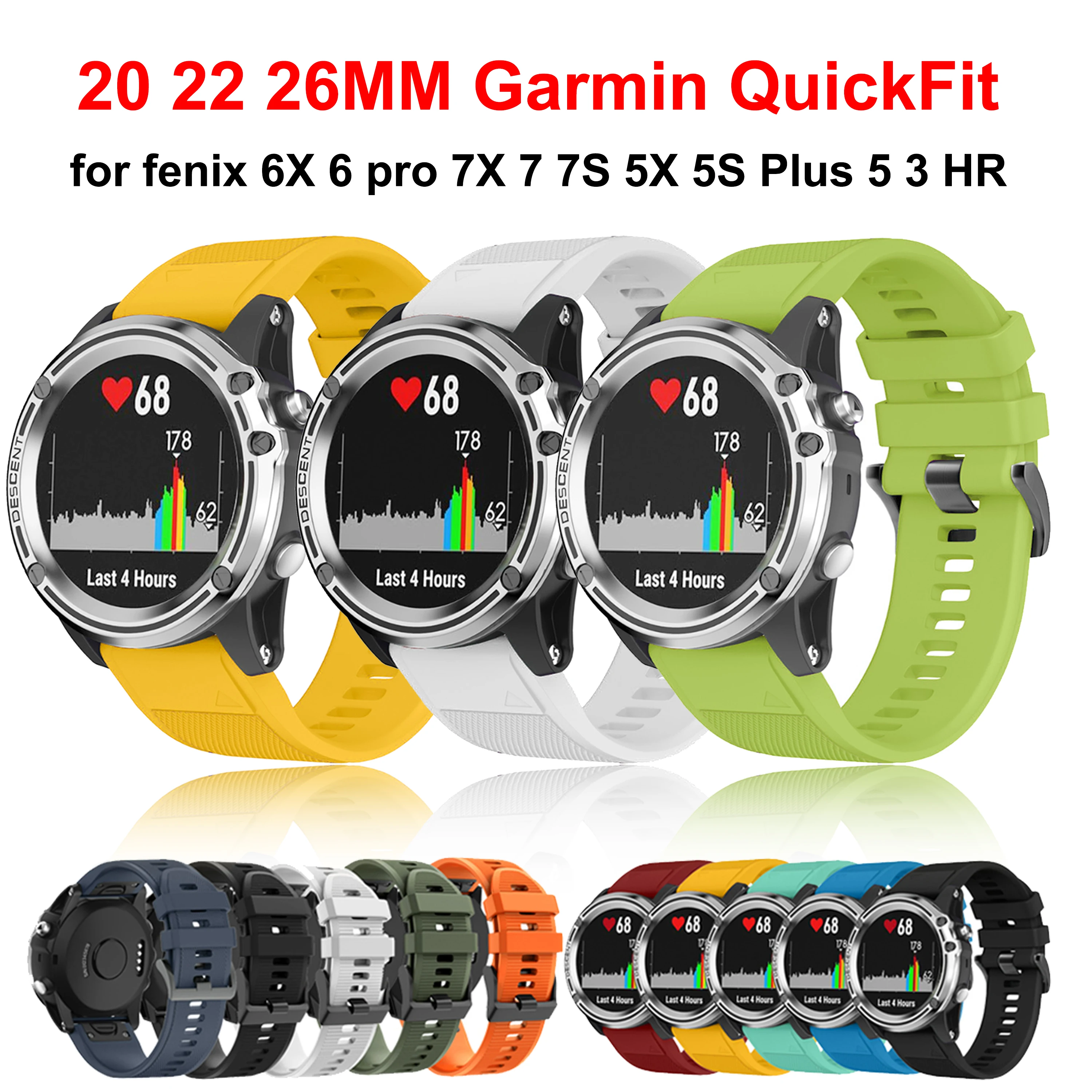 Ремешок силиконовый для Garmin fenix 5X 5S Plus 5, 20 22 26 мм, ремешок для часов fenix 6x pro 6 6s 7x7 945 935 3HR D2
Ремешок силиконовый для Garmin fenix 5X 5S Plus 5, 20 22 26 мм, ремешок для часов fenix 6x pro 6 6s 7x7 945 935 3HR D2