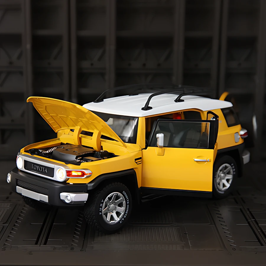 1:24 Toyota FJ Cool Road Ze alloy off-road vehicle model steering shock-proof children's acousto-optic toy
1:24 Toyota FJ Cool Road Ze alloy off-road vehicle model steering shock-proof children's acousto-optic toy