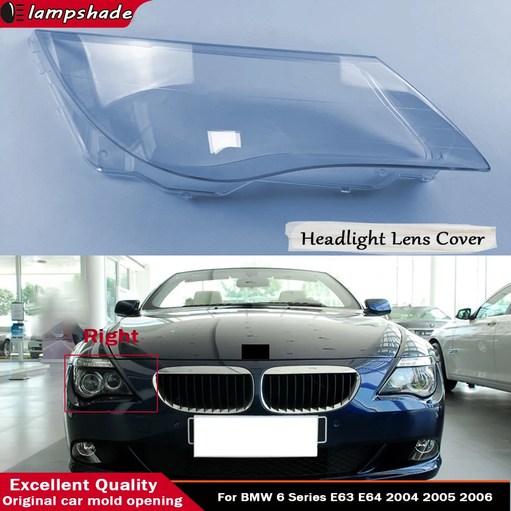 Car Headlamp Lens Light Cover For BMW 6 Series E63 E64 2004 2005 2006 Headlights Lens Glass Lampshade Shell Car Accessories
Car Headlamp Lens Light Cover For BMW 6 Series E63 E64 2004 2005 2006 Headlights Lens Glass Lampshade Shell Car Accessories