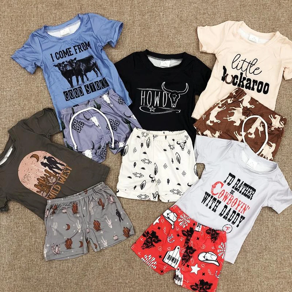 z1015-09 BSSO0187 Wholesale Summer boys Matching cowboy Short Sleeve Shorts Set Western clothes Boutique baby boy clothes sets
z1015-09 BSSO0187 Wholesale Summer boys Matching cowboy Short Sleeve Shorts Set Western clothes Boutique baby boy clothes sets