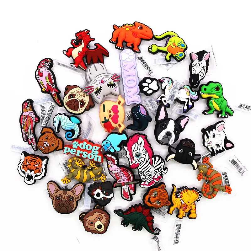1 Pcs Original Animals PVC Shoe Charms Accessories Cute Cat Dog Dinosaur Bird Shoe Buckle Decorations for Kids X-mas Party Gifts
1 Pcs Original Animals PVC Shoe Charms Accessories Cute Cat Dog Dinosaur Bird Shoe Buckle Decorations for Kids X-mas Party Gifts