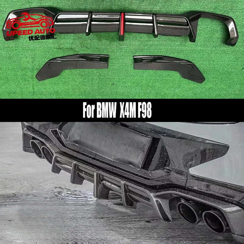 Suitable for BMW X4M F98 2022+ Carbon Fiber Rear Lip Diffuser Back Bumper Spoiler Separator Upgrade body kit
Suitable for BMW X4M F98 2022+ Carbon Fiber Rear Lip Diffuser Back Bumper Spoiler Separator Upgrade body kit