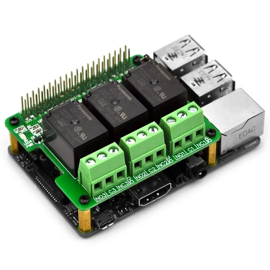 Электроника-салонный модуль расширения платы реле питания RPi, для Raspberry Pi A + B + 2B 3B.
Электроника-салонный модуль расширения платы реле питания RPi, для Raspberry Pi A + B + 2B 3B.