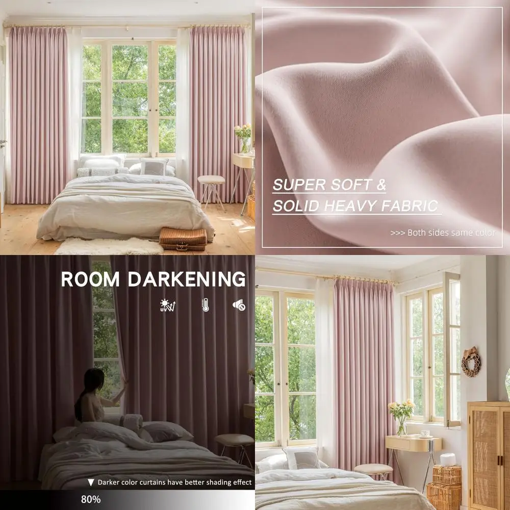 Детские розовые изолированные плиссированные шторы, длина 52, ширина x 96, затемнение для спальни и детской комнаты с крючками
Детские розовые изолированные плиссированные шторы, длина 52, ширина x 96, затемнение для спальни и детской комнаты с крючками