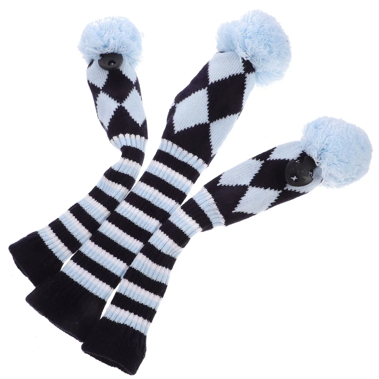 3Pcs Golf Headcovers for Woods and Drivers Knitted Wood Head Cover Long Neck Design Dings Damage Protection Sturdy Reliable
3Pcs Golf Headcovers for Woods and Drivers Knitted Wood Head Cover Long Neck Design Dings Damage Protection Sturdy Reliable