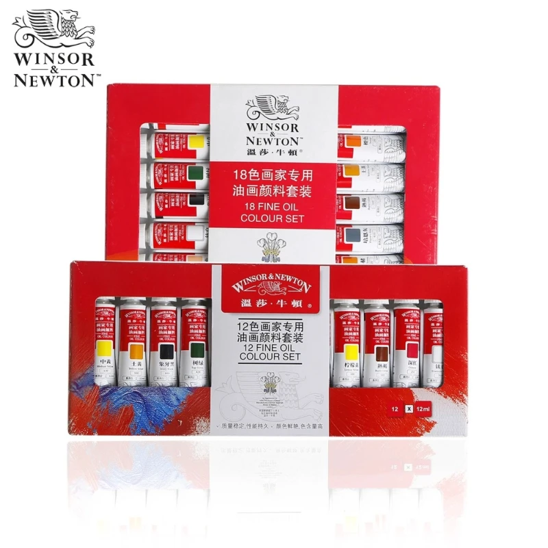 Winsor Newton Artist Oil Paint Set 12/18/24 Colors Fine Oil Paint Pigments 12ml Lightfast Heavy Body Oil Painting Art Supplies
Winsor Newton Artist Oil Paint Set 12/18/24 Colors Fine Oil Paint Pigments 12ml Lightfast Heavy Body Oil Painting Art Supplies